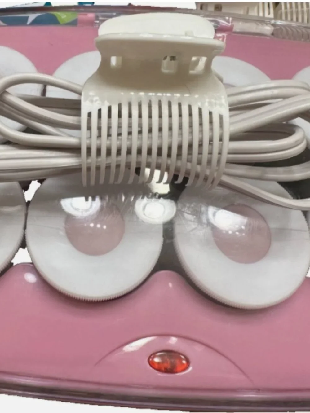 Conair InfinitiPRO Ceramic Jumbo Hot Rollers Pink 8 Roller Set Tested Clips